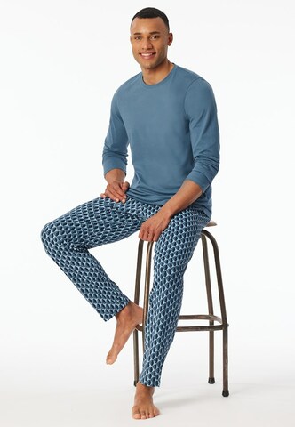 SCHIESSER Pajamas long in Blue