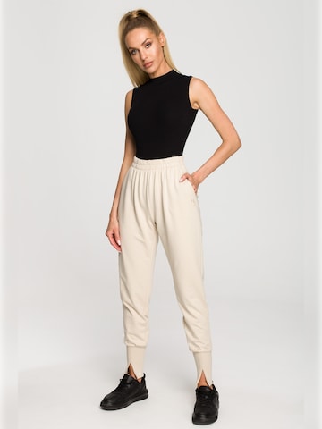 made of emotion Slimfit Hose in Beige