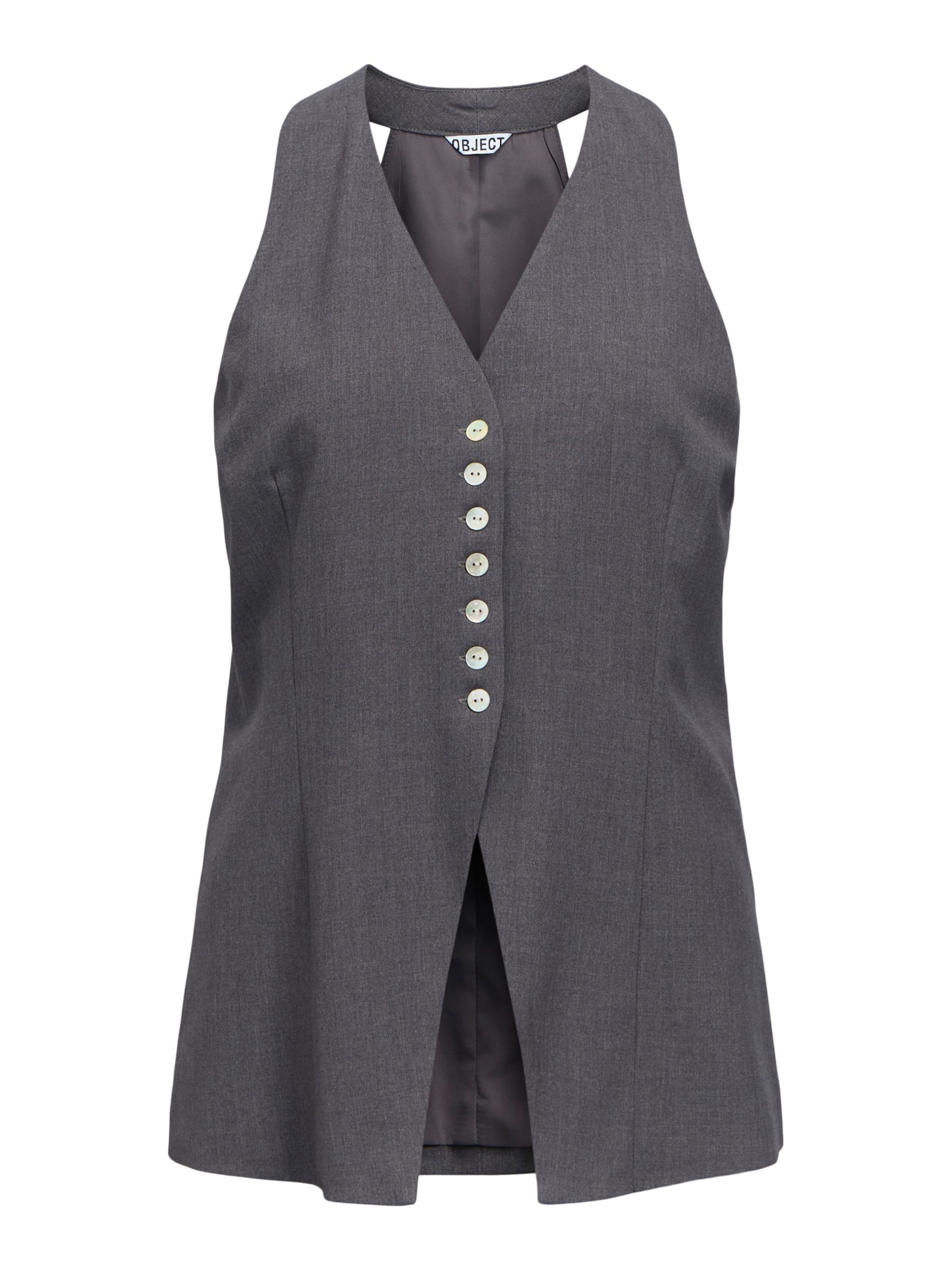 OBJECT Suit vest 'OBJCamly' in Grey: front