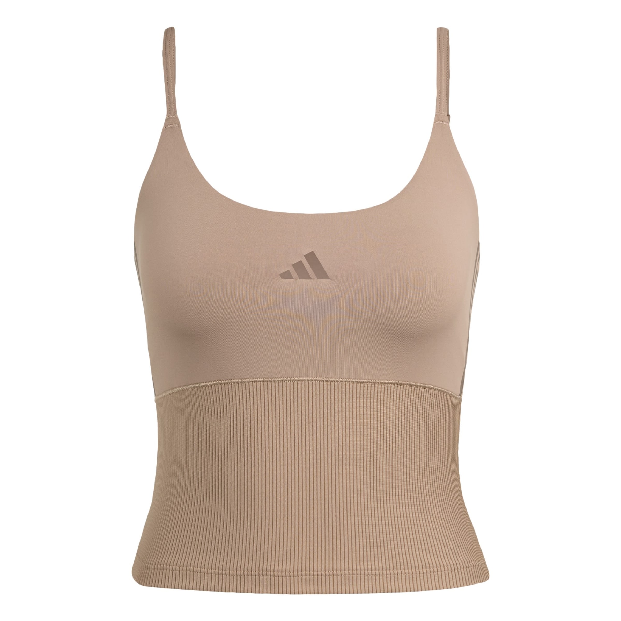 ADIDAS PERFORMANCE Sports top 'Hyperglam' in Brown: front