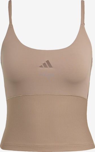 Sportiniai marškinėliai be rankovių 'Hyperglam' iš ADIDAS PERFORMANCE, spalva – ruda / šviesiai ruda, Prekių apžvalga