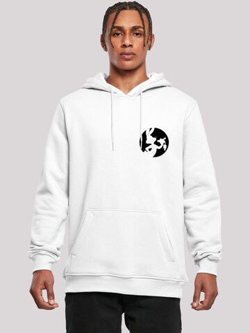 Sweat-shirt 'Looney Tunes Bugs Bunny' F4NT4STIC en blanc : devant