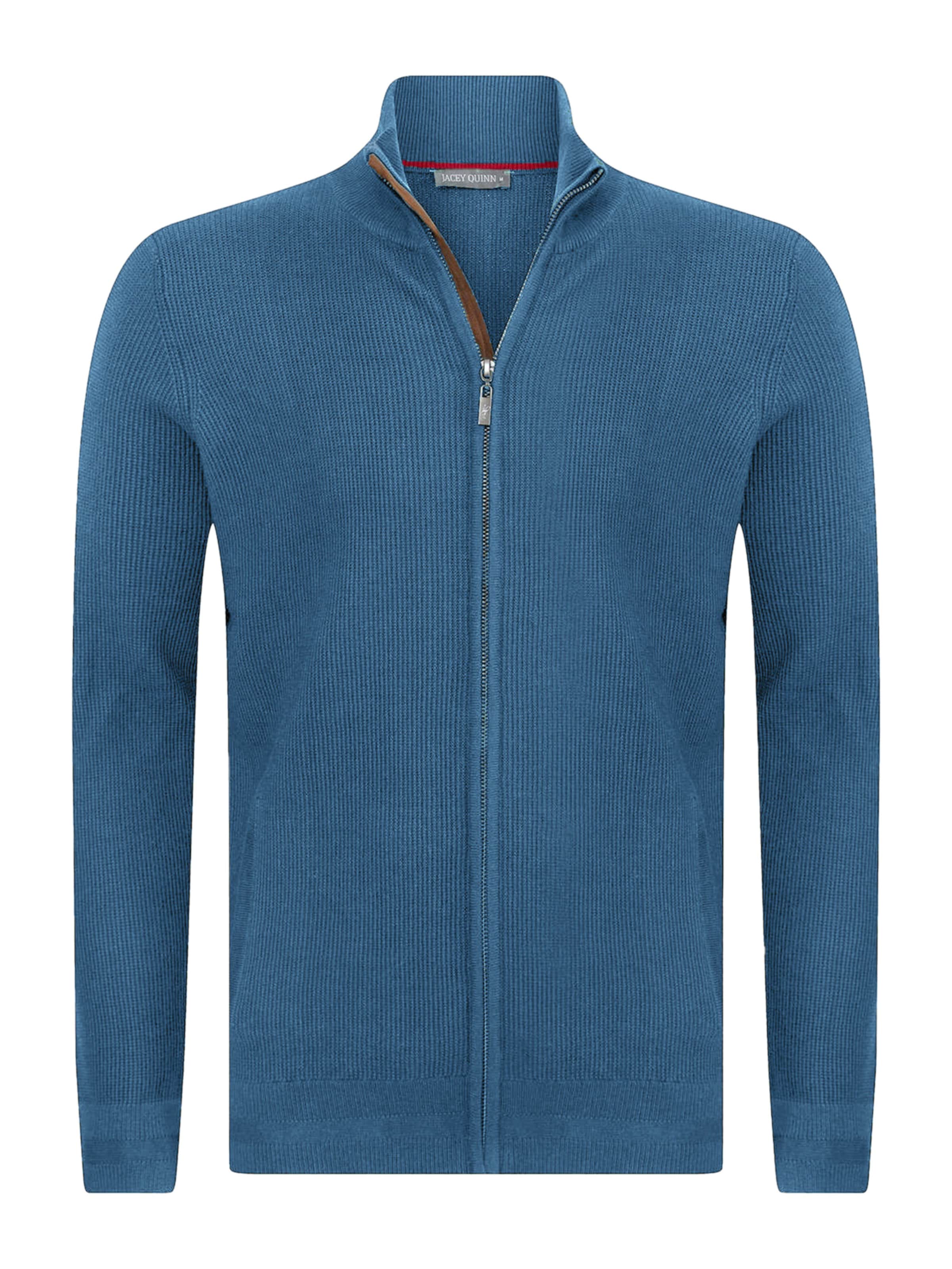 Vestes en maille Jacey Quinn en bleu : devant