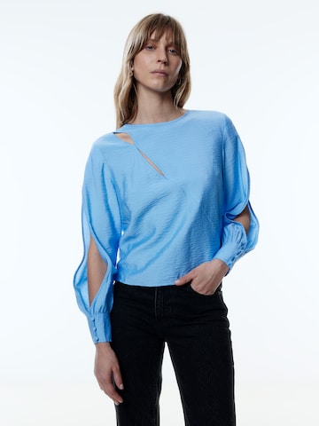 EDITED Blouse 'Clarice' in Blauw: voorkant