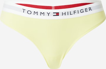 Tommy Hilfiger Underwear Thong in Yellow: front