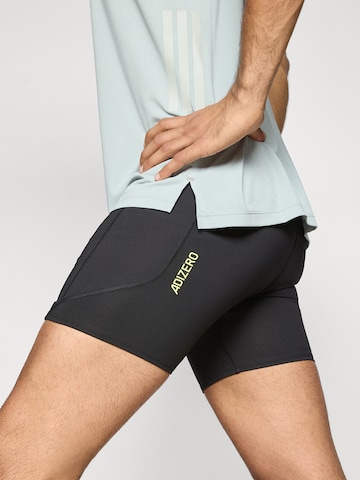 ADIDAS PERFORMANCE Skinny Παντελόνι φόρμας 'ADIZERO' σε μαύρο