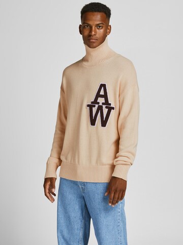 JACK & JONES Pullover in Beige: predná strana