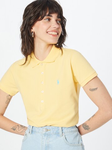 Polo Ralph Lauren - Camisa 'Julie' em amarelo: frente