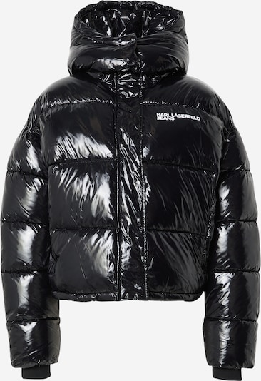 KARL LAGERFELD JEANS Zimná bunda - čierna / biela, Produkt