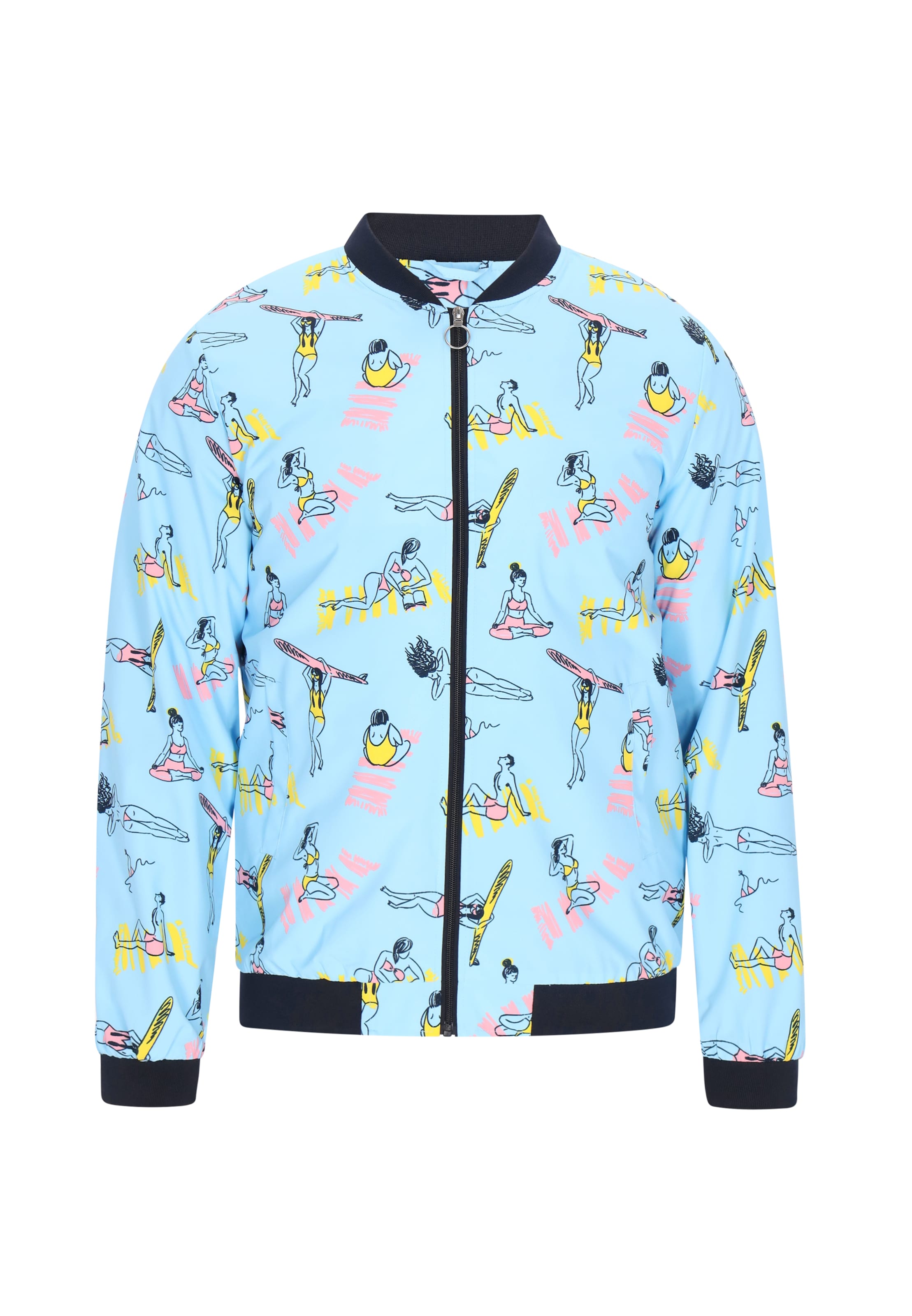 MO Tussenjas in Blauw: voorkant