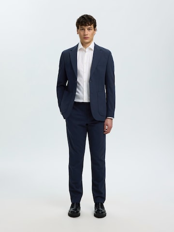 Slimfit Pantaloni cu dungă 'SLMLOMAIR' de la SELECTED pe albastru