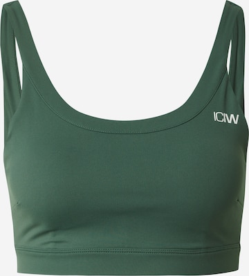 ICANIWILL Bralette Sports bra 'Nimble' in Green: front