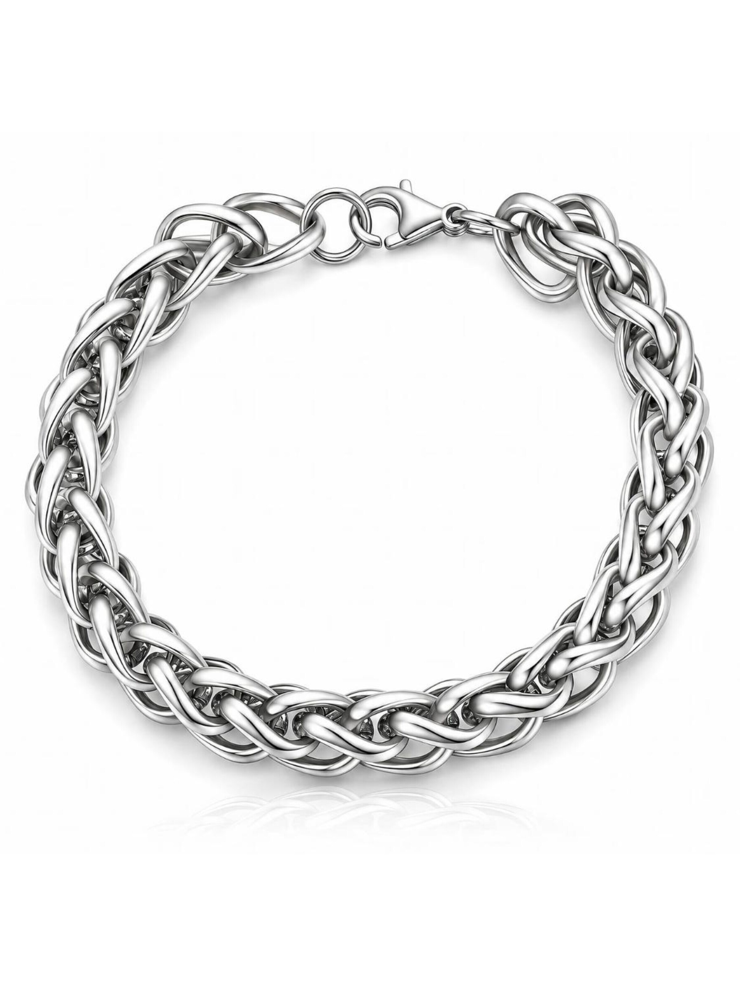 Eternal Armband 'Rope Chain' in Zilver: voorkant