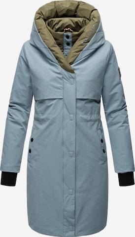 NAVAHOO Raincoat 'Snowelf' in Blue: front