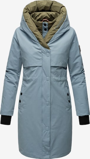 NAVAHOO Tehnički kaput 'Snowelf' u sivkasto plava / tamno zelena / crna, Pregled proizvoda