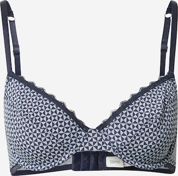 ESPRIT T-shirt Bra in Blue: front