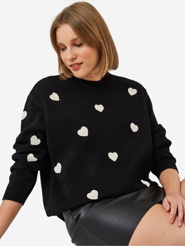 Pull-over 'Pullover' Bianco Lucci en noir
