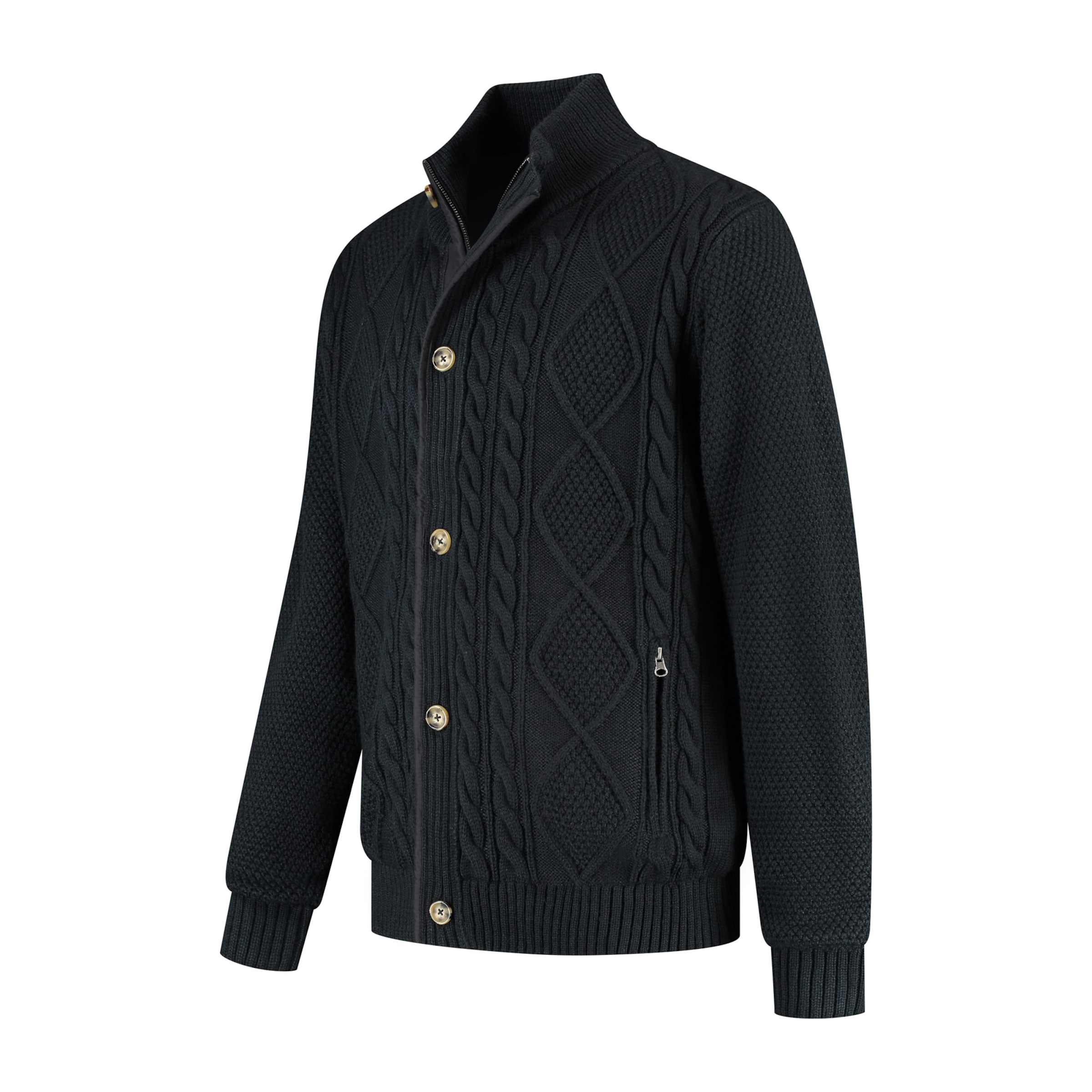 MGO Gebreid vest in Blauw