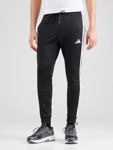 ADIDAS SPORTSWEAR Tapered Sports trousers in Black: front