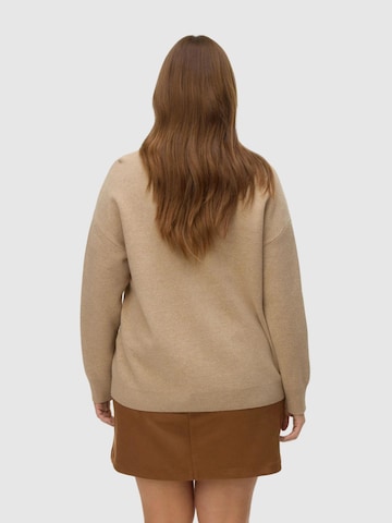 Cardigan oversize Vero Moda Curve en beige