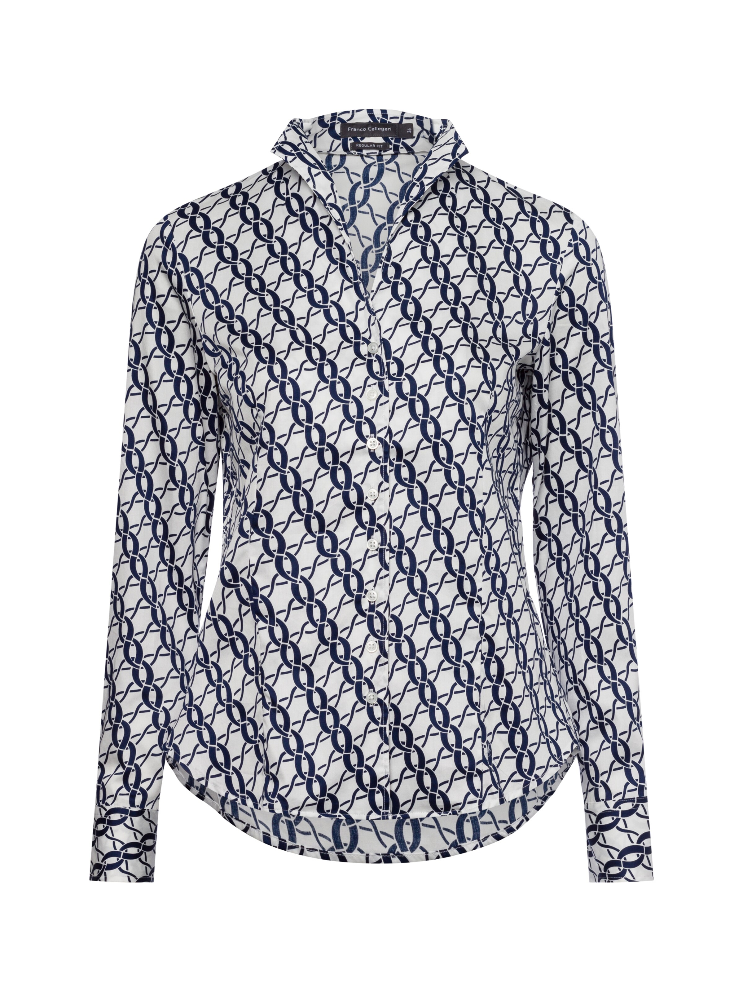 Franco Callegari Bluse ' ' in Blau: Vorderseite