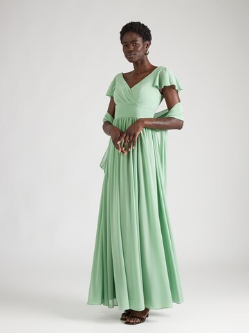 mascara Evening Dress in Green: front