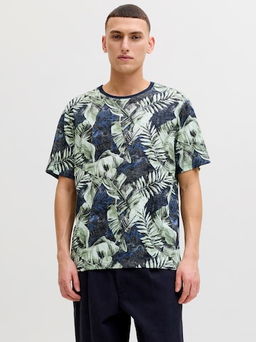 T-Shirt 'JJJEFF' JACK & JONES en bleu : devant