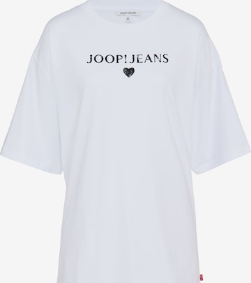 Joop Jeans - Camisa de pijama ' After Dark Loose Fit ' em branco: frente