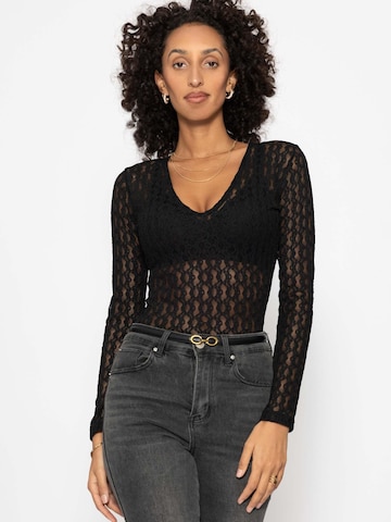 SASSYCLASSY Shirt bodysuit in Black