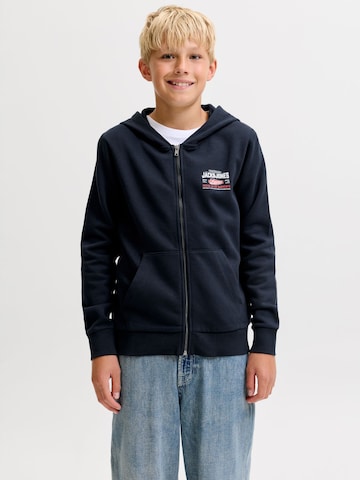 Giacca di felpa di Jack & Jones Junior in blu: frontale