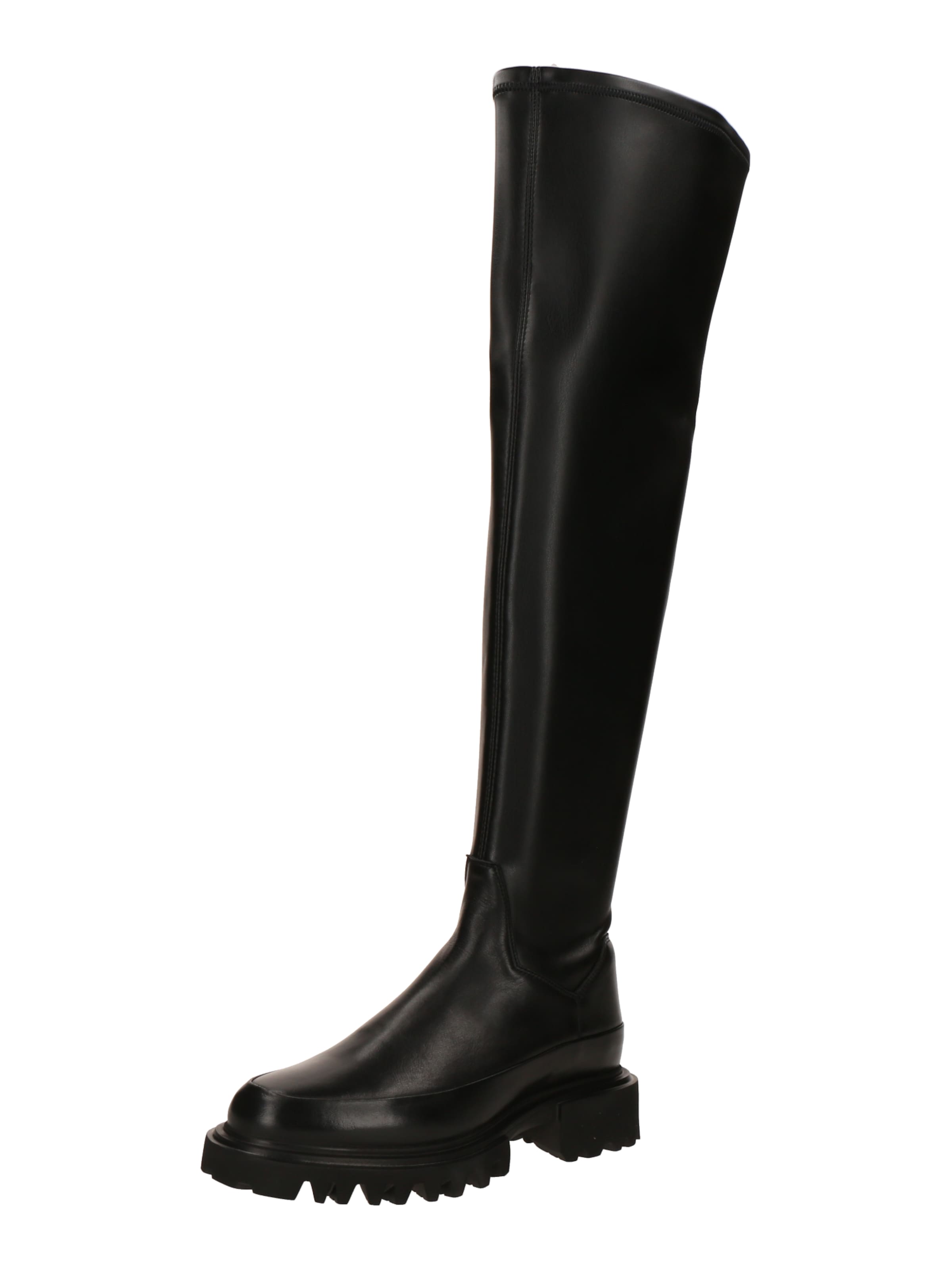 AllSaints Čižmy nad koleno 'LEONA' - Čierna: predná strana