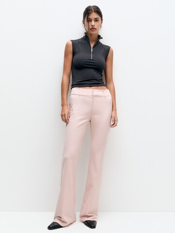 Pull&Bear Flared Trousers in Pink