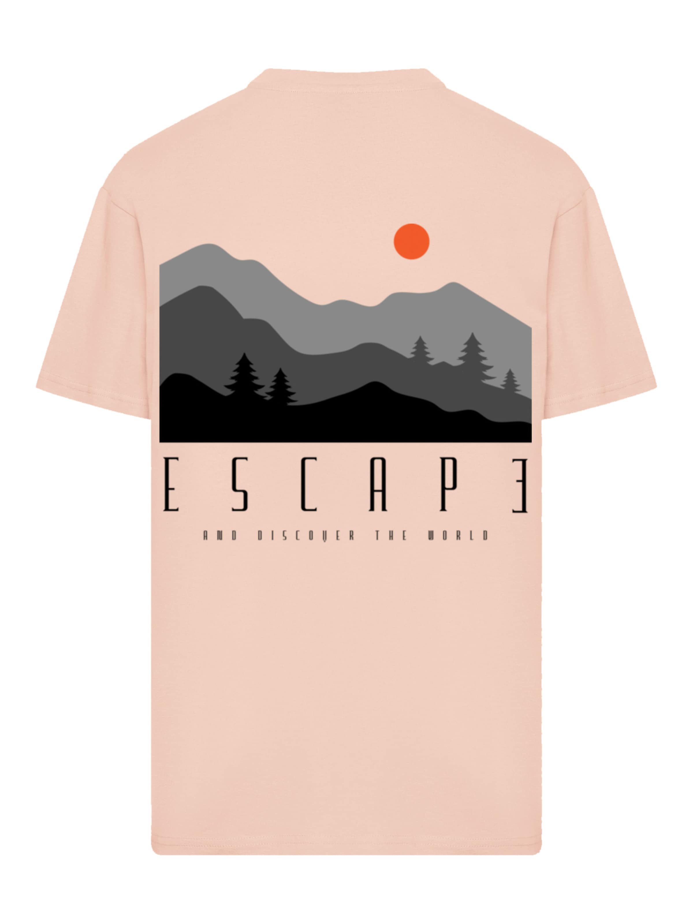 F4NT4STIC Shirt 'Escape Discover the World Forest Landscape' in Beige