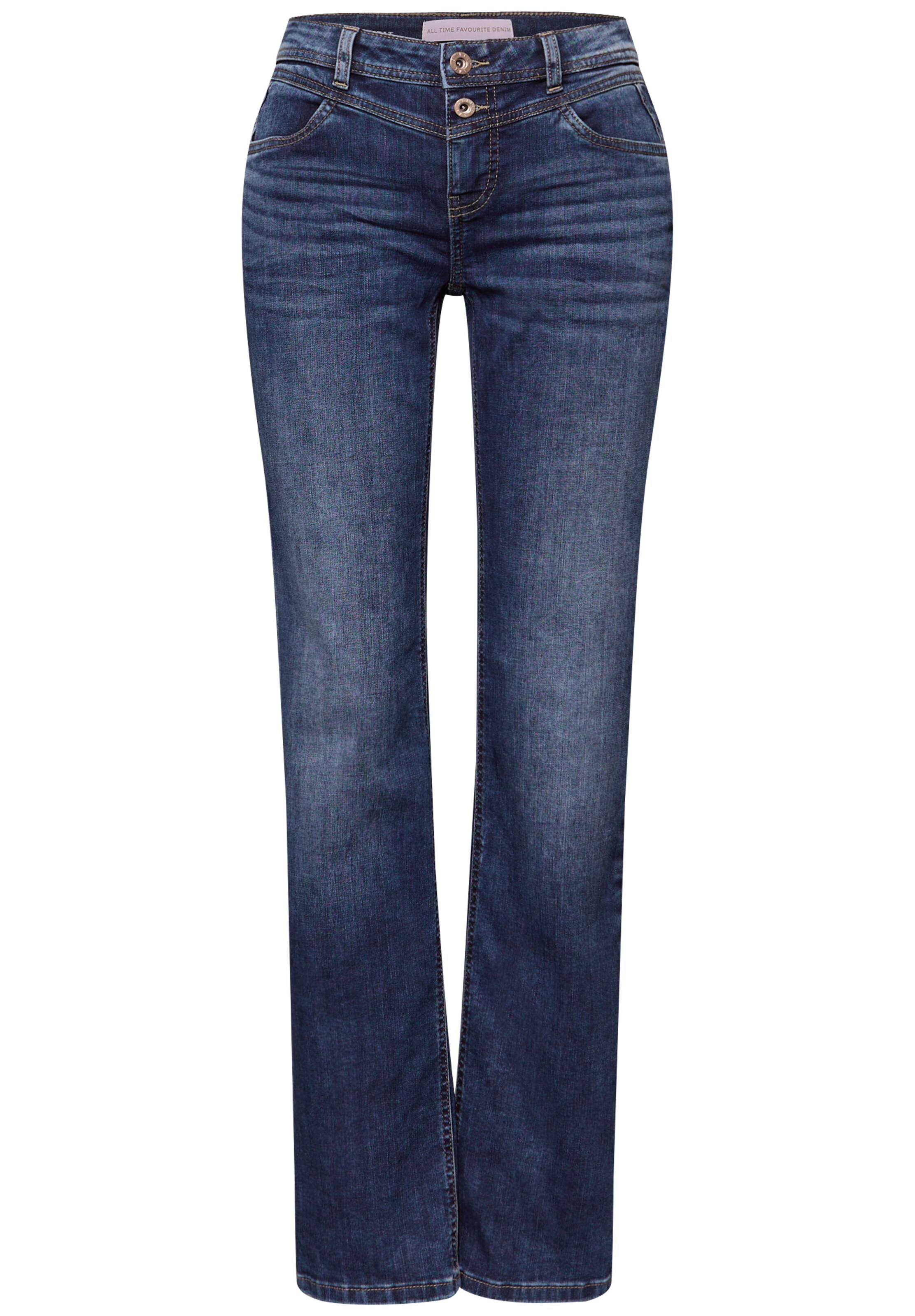 STREET ONE Regular Jeans 'Amalia' in Blue: front