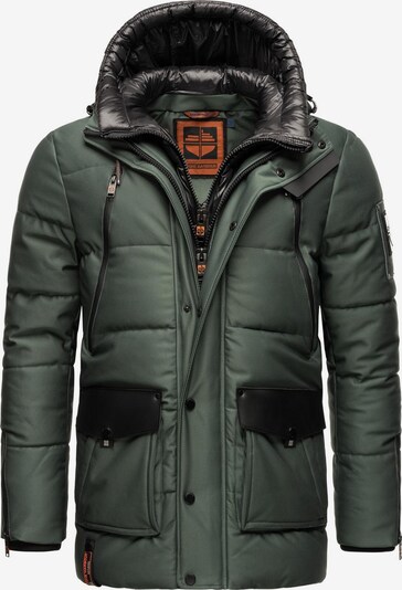 STONE HARBOUR Jacke 'Mitjaa' in khaki / orange / schwarz, Produktansicht