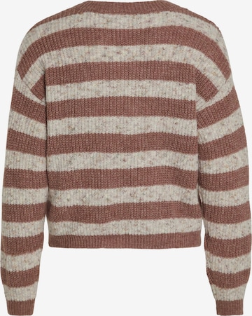 VILA Sweater 'PALINE' in Brown