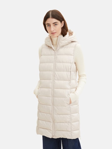 TOM TAILOR Bodywarmer in Beige: voorkant