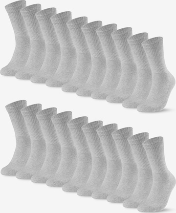 sockenkauf24 Athletic Socks in Grey: front
