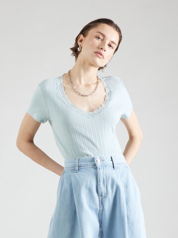 QS Shirt in Blauw: voorkant