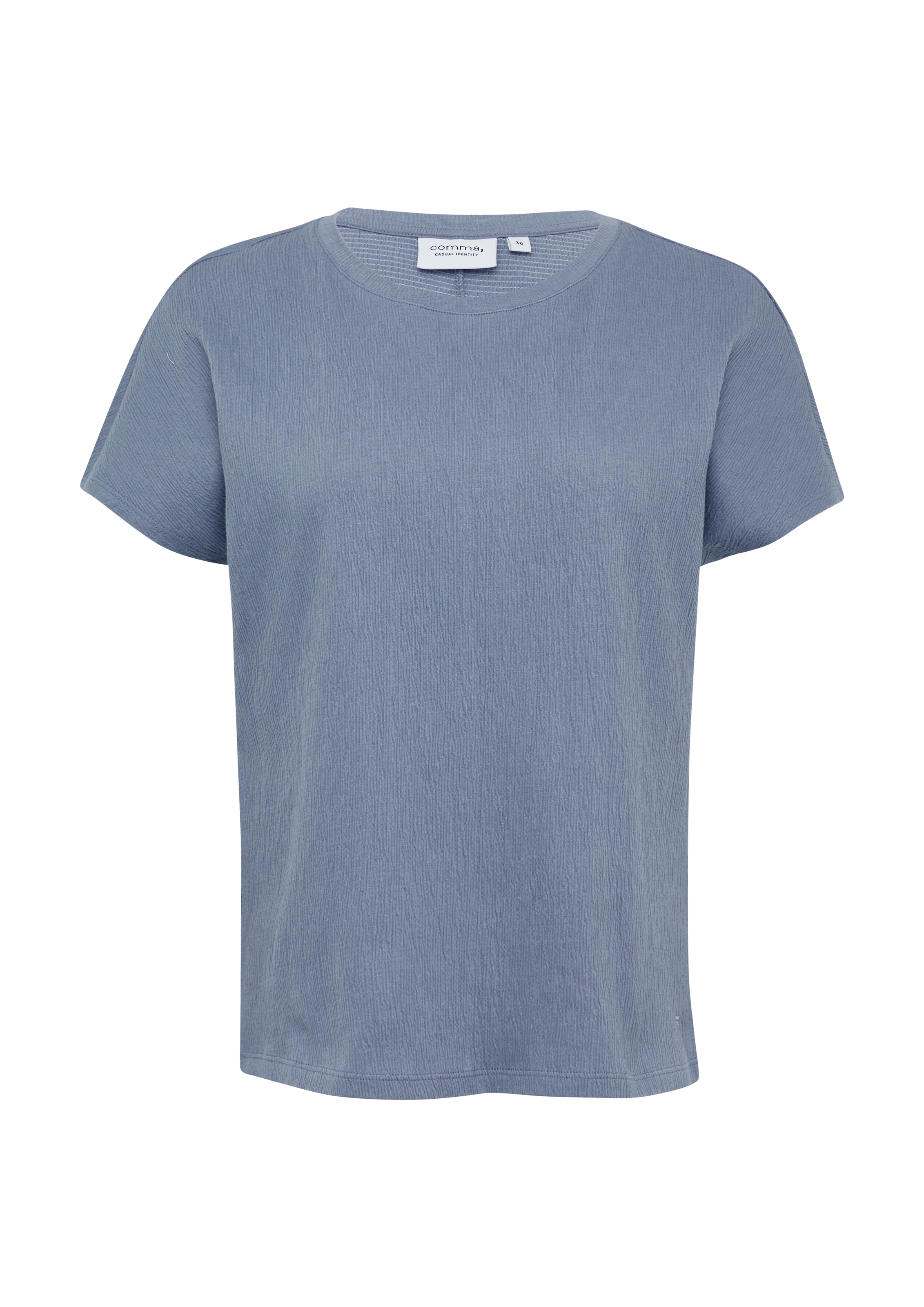 comma casual identity T-Shirt in Blau: Vorderseite