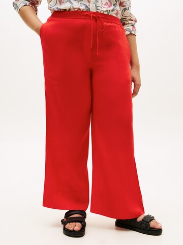 Tommy Hilfiger Curve Широкий Штаны 'ESS' в Оранжевый: спереди