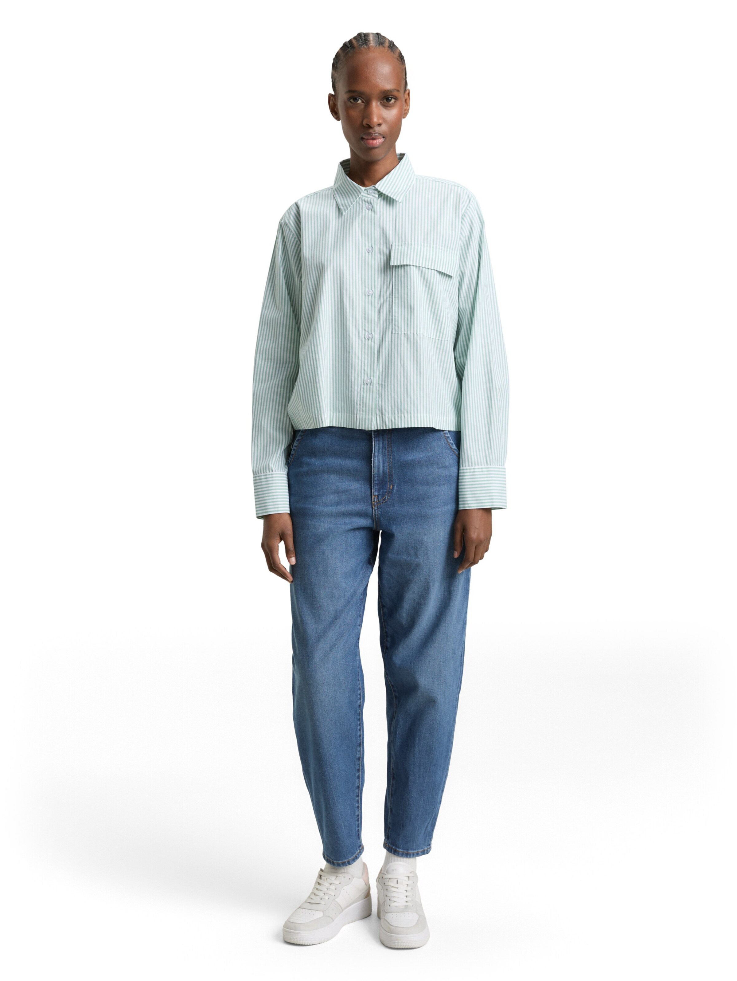 TOM TAILOR DENIM Blouse in Green