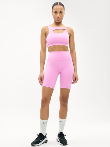 NIKE Bustier Urheilurintaliivit 'One' värissä vaaleanpunainen