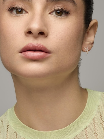 Luxenter Earrings 'Nusde' in Silver: front