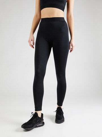 4F - Skinny Calças de desporto em preto: frente