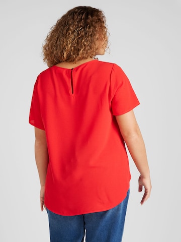 Camicia da donna 'VICA' di ONLY Carmakoma in rosso