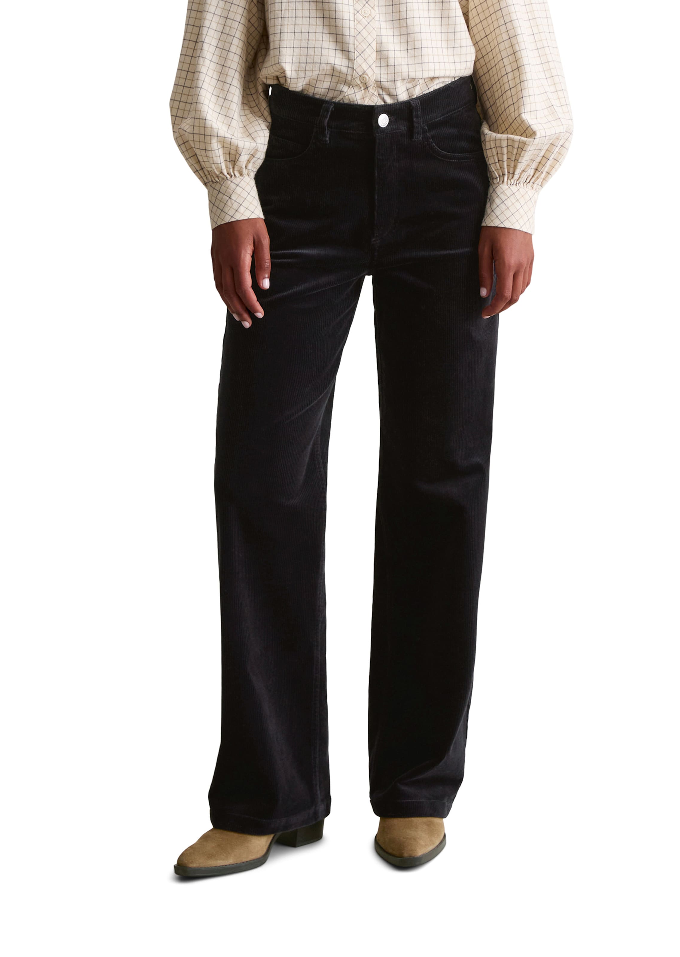 Marc O'Polo DENIM Široký strih Nohavice 'Tomma' - Modrá: predná strana