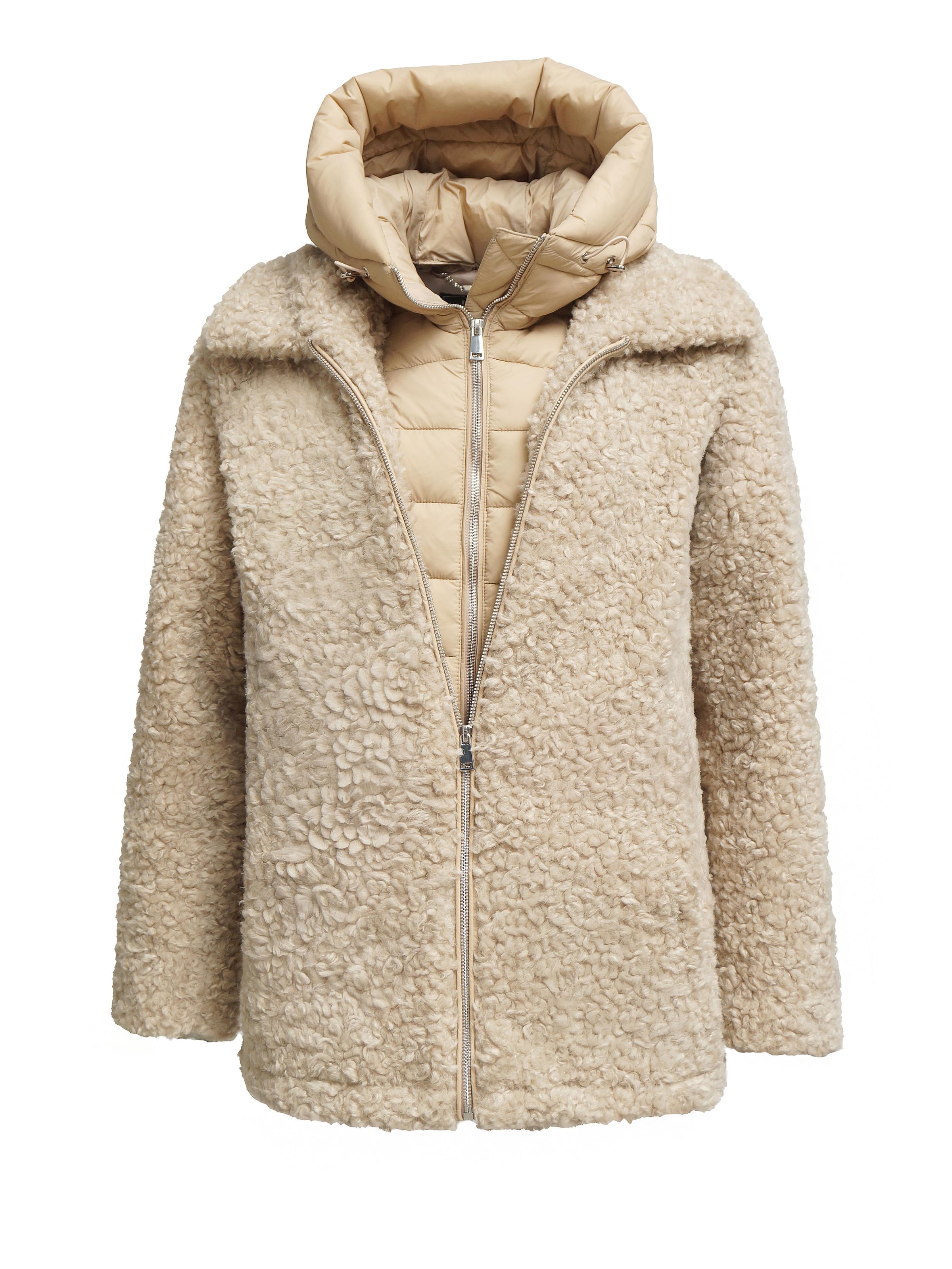 Funk since 1776 Winter Jacket in Beige: front