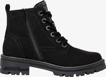 JANA Lace-Up Ankle Boots in Black