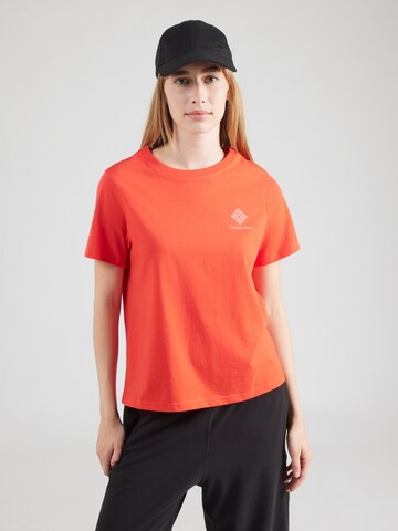 T-shirt fonctionnel 'Rolling Bend™' COLUMBIA en orange : devant